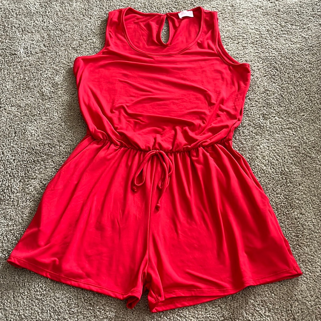 Cute Pink Lily Romper
